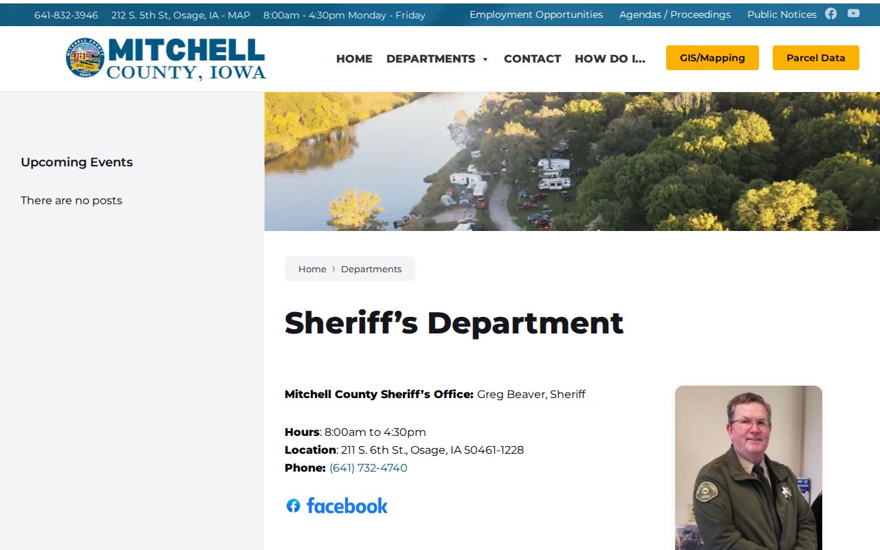 Mitchell County criminal history sheriff and jail records office