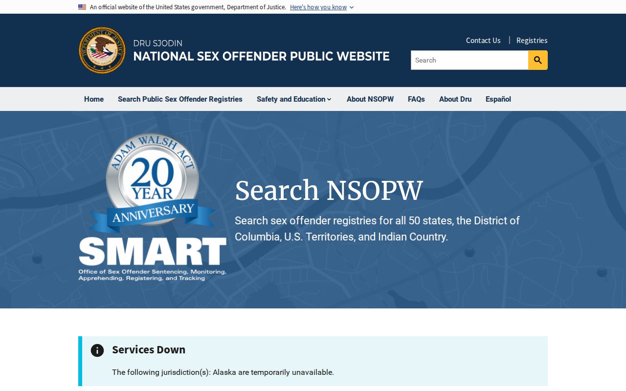 NSOPW cross-state sex offender lookup for Mitchell County safety searches