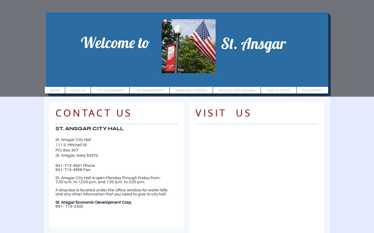 St. Ansgar record check city contact information